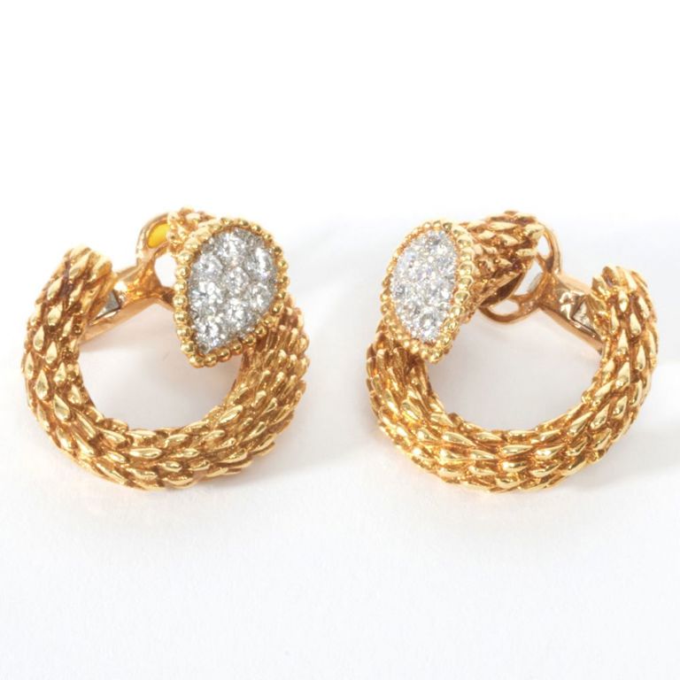 Boucheron diamond ‘Serpent Boheme’ earclips