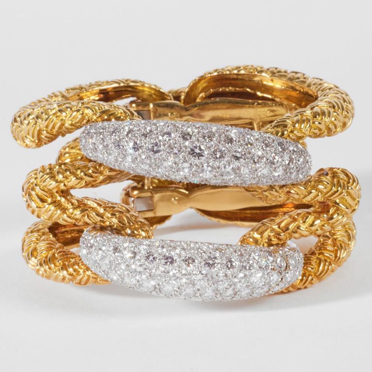 18k gold and diamond bracelet