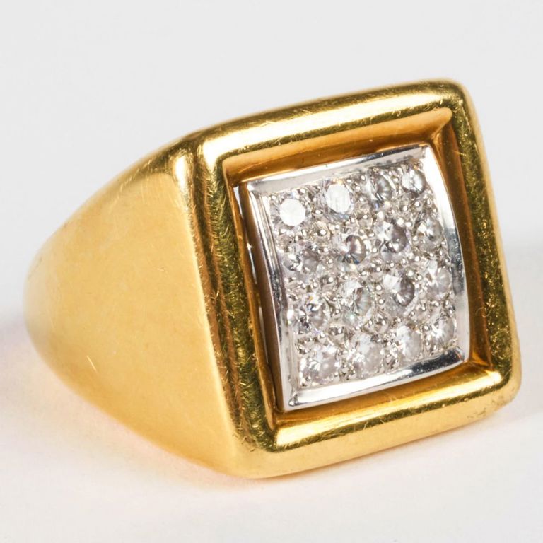 Andrew Clunn 18k gold and diamond ring