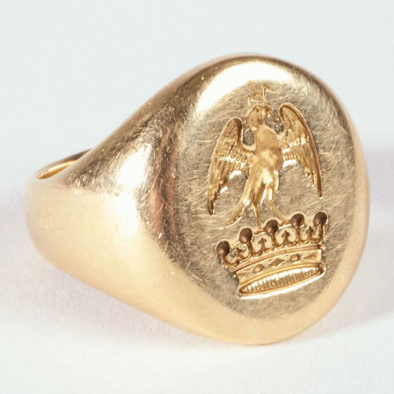 14k gold Tiffany & Co. seal signet ring