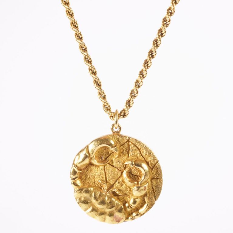 Gold Zodiac Pendant Necklace