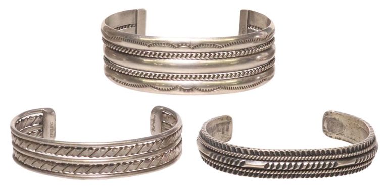 Sterling silver cuff bracelets