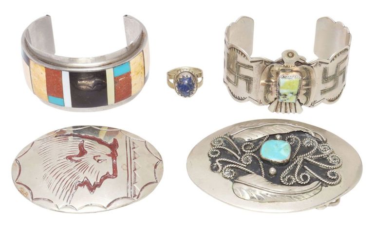 Southwest silver-tone jewelry