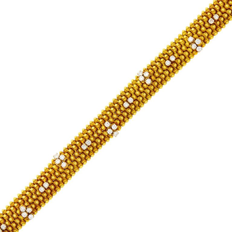 18k gold diamond bracelet