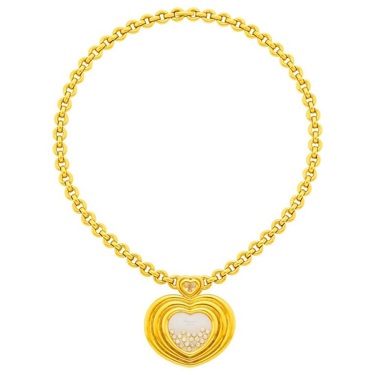 18k gold diamond 'Happy Diamond' heart pendant necklace