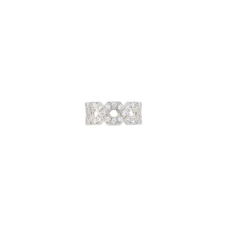 Platinum diamond band ring by Tiffany & Co.
