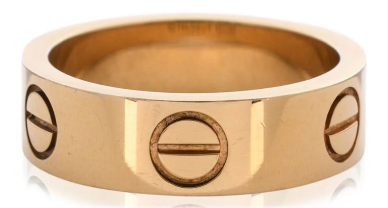 18k yellow gold love ring