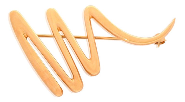Paloma Picasso for Tiffany & Co. 18k yellow gold pin