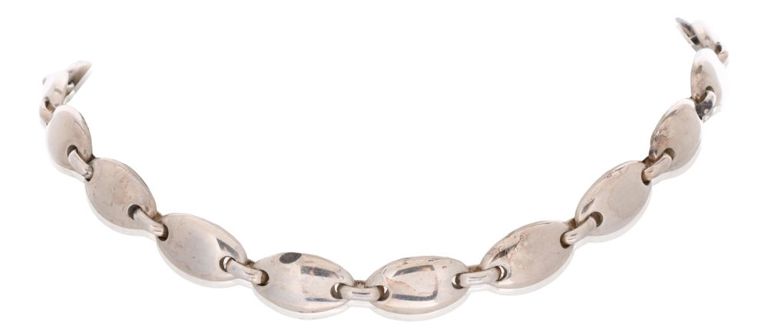Sterling silver pebble necklace