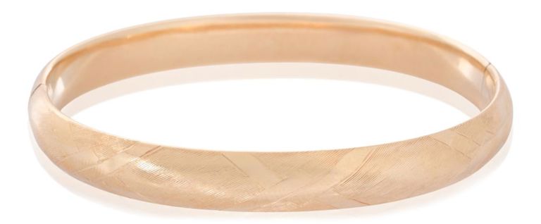 14k yellow gold bangle bracelet