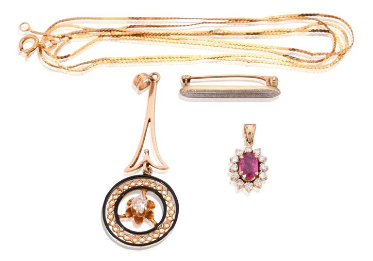 Group of 14k yellow gold jewelry
