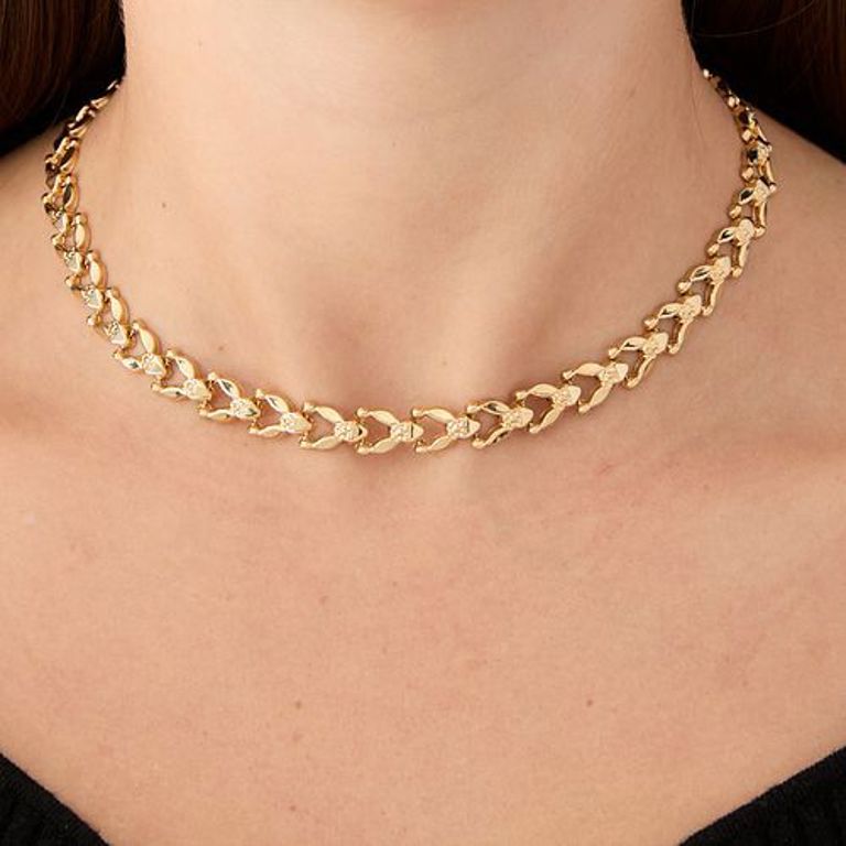 14k yellow gold link necklace