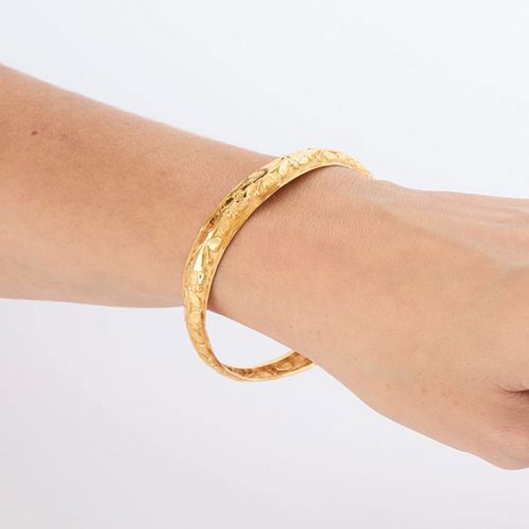 Gold plated Turkish bangle bracelet
