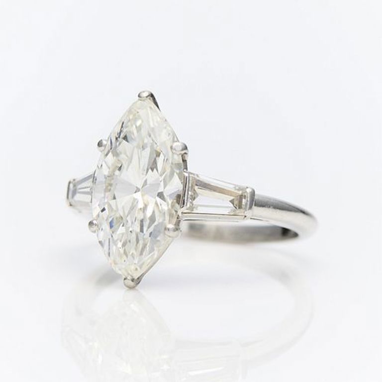 Platinum engagement ring