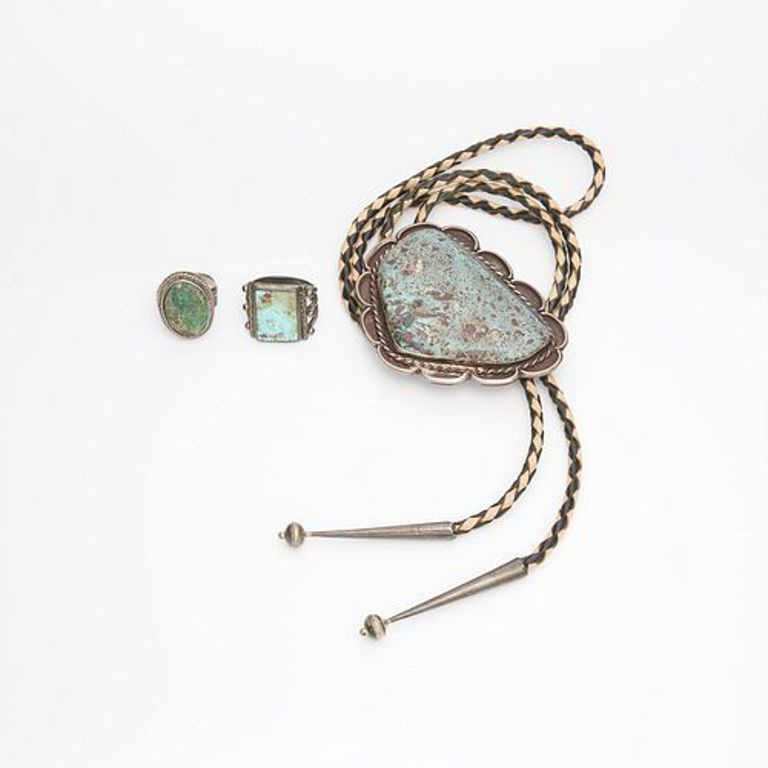 Group of three pieces of Southwest jewelry