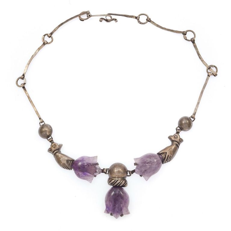 Sterling silver amethyst necklace