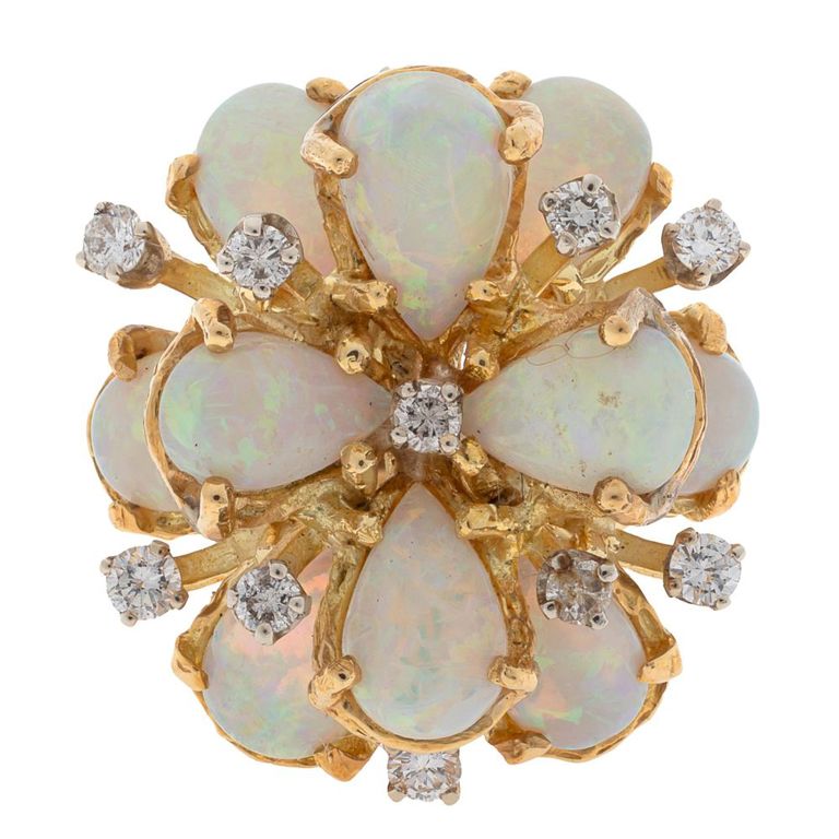 18k yellow gold diamond ring