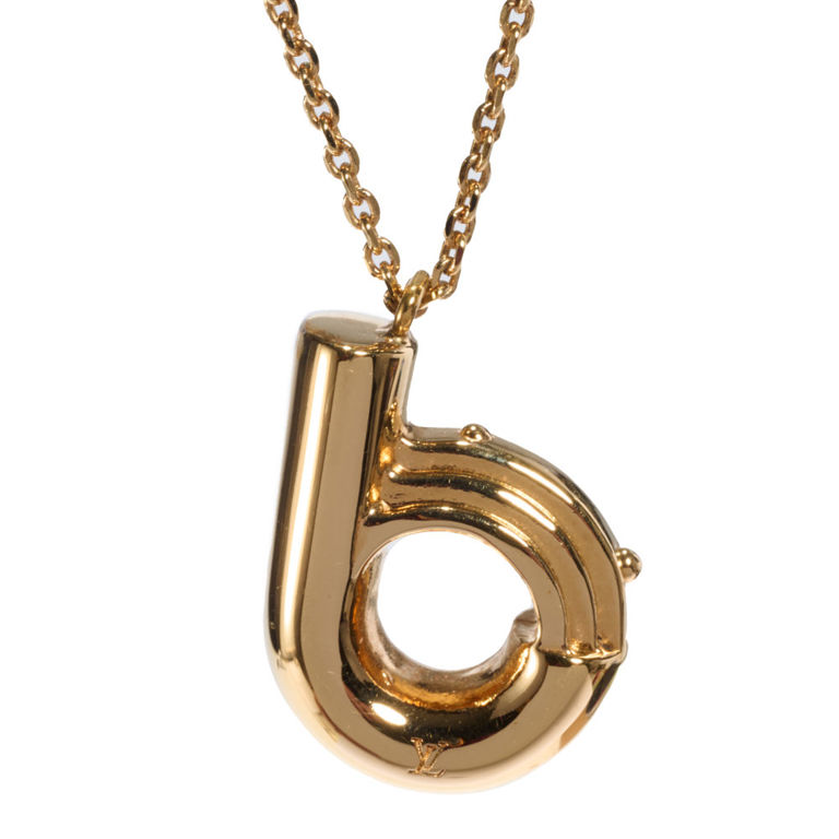 Louis Vuitton "LV and Me" initial B necklace