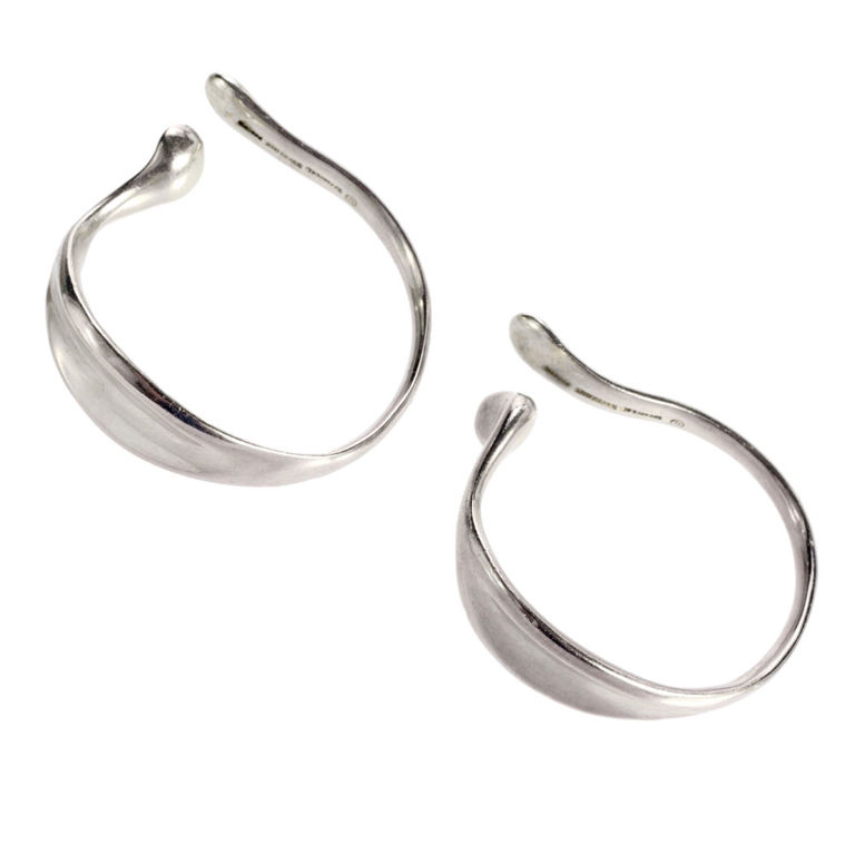 Tiffany & Co Sterling Elsa Peretti hoop earrings