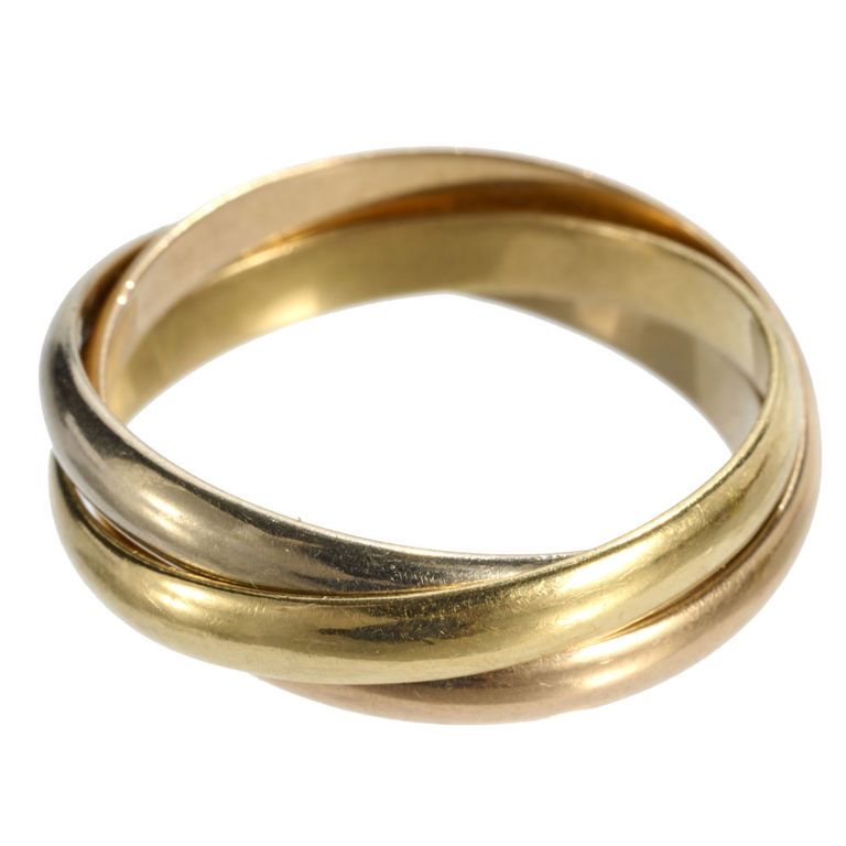 Trinity 18k gold ring