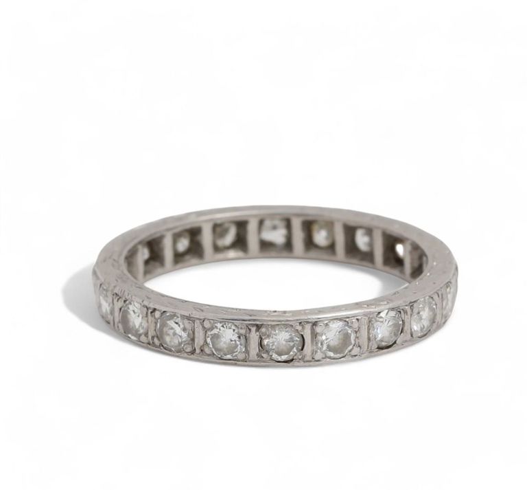Platinum diamond eternity band