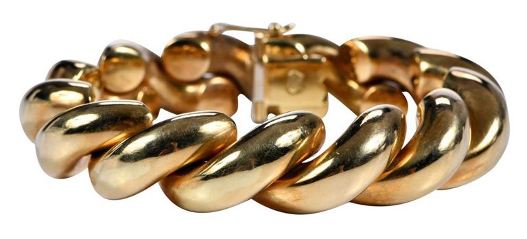 Vintage yellow gold bracelet