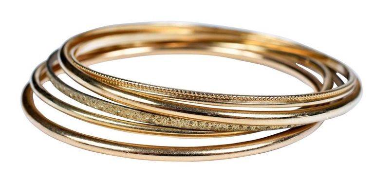 14k yellow gold bangle bracelet