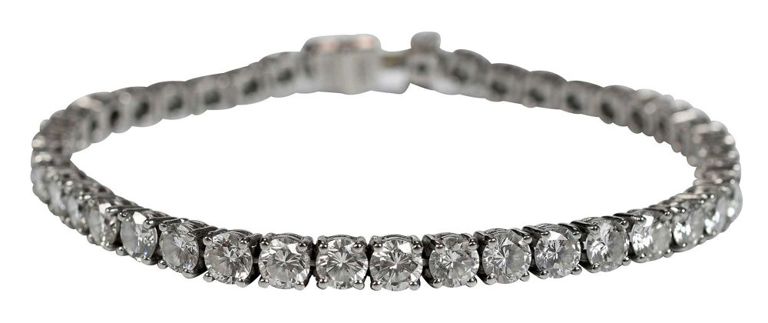 Platinum diamond tennis bracelet