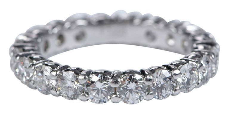 Platinum diamond eternity band