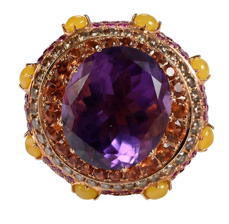 18k yellow gold fashion ring