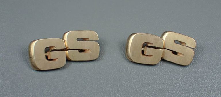 14k yellow gold cufflinks