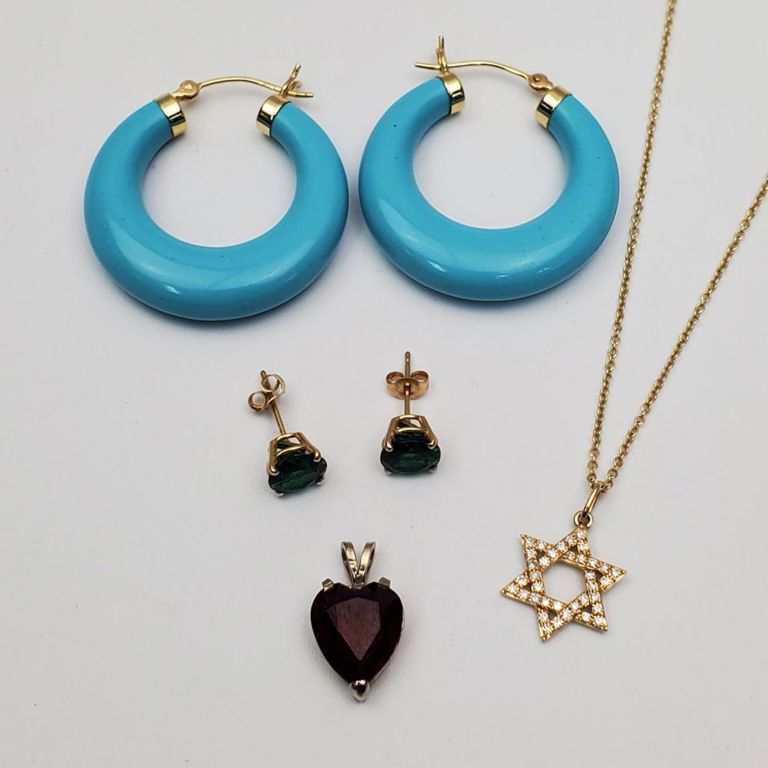 14k gold jewelry lot