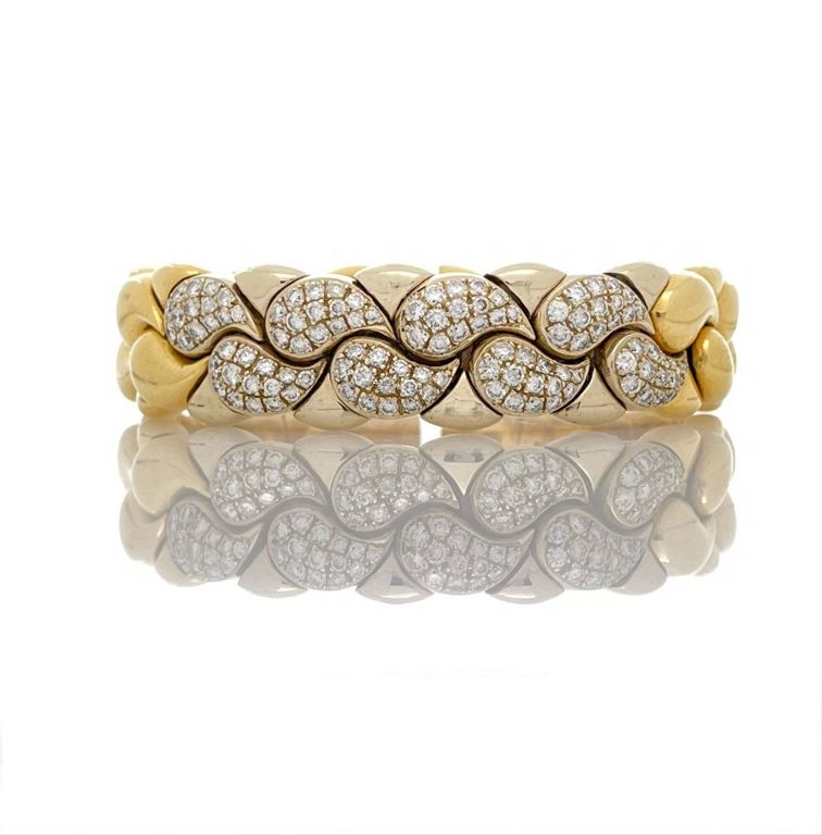 18k yellow gold diamond bracelet