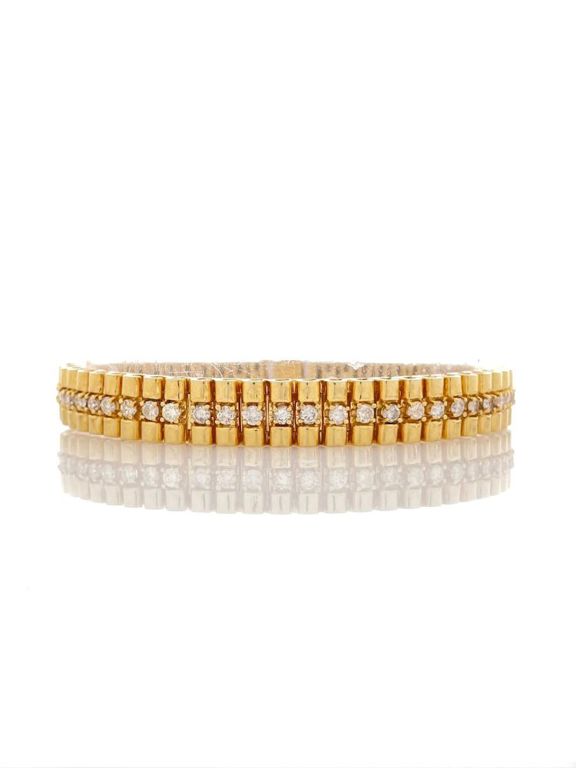 14k yellow gold diamond bracelet