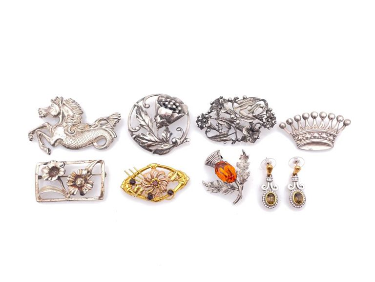 Vintage sterling silver jewelry set