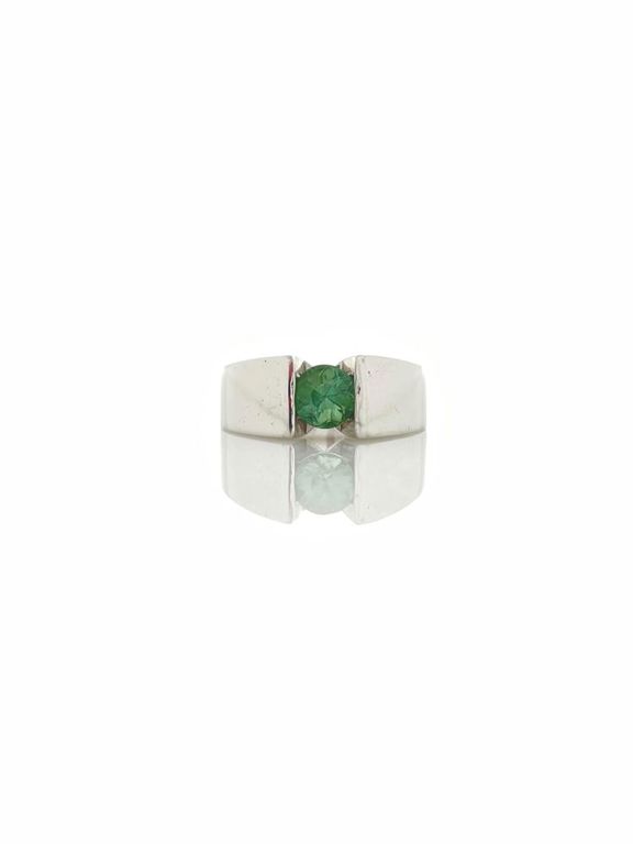 Platinum tourmaline ring