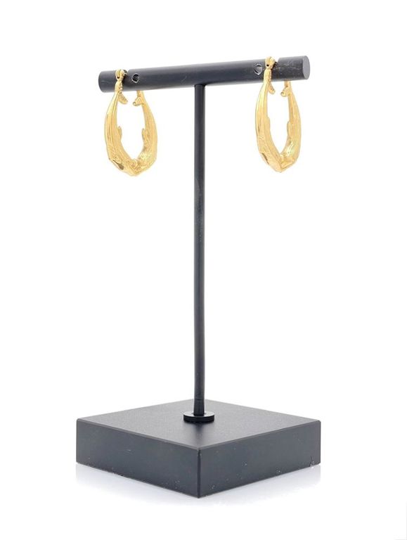 14k yellow gold hoop earrings
