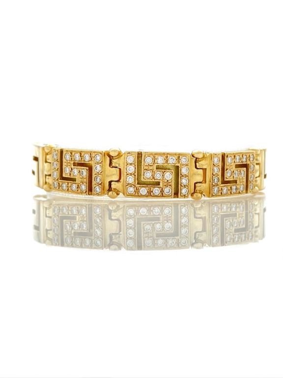 18k yellow gold diamond bracelet