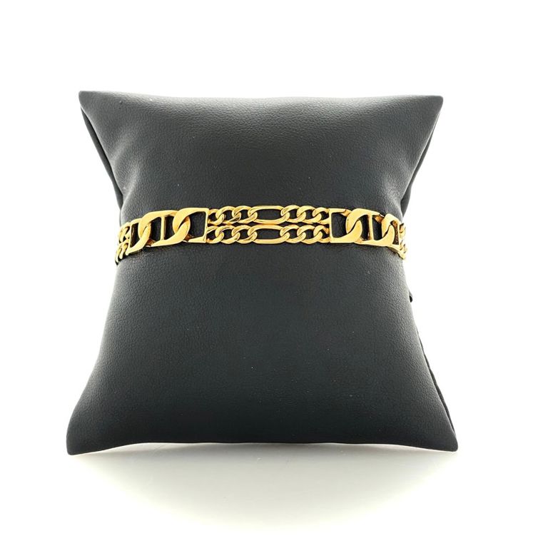 14k yellow gold link bracelet