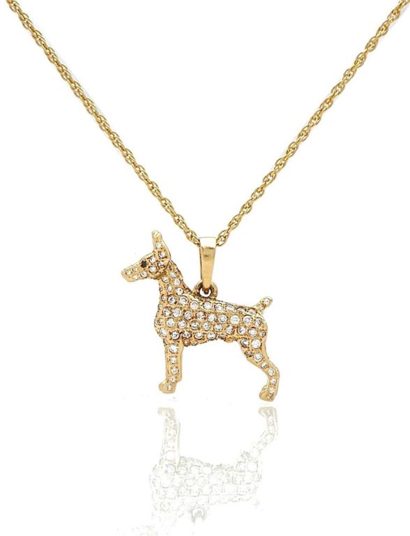 14k yellow gold diamond pendant