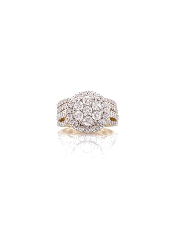 14k yellow gold wedding diamond ring