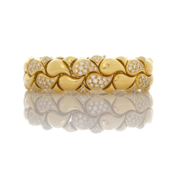 18k yellow gold diamond bracelet