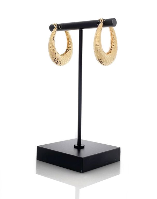 14k yellow gold hoop earrings