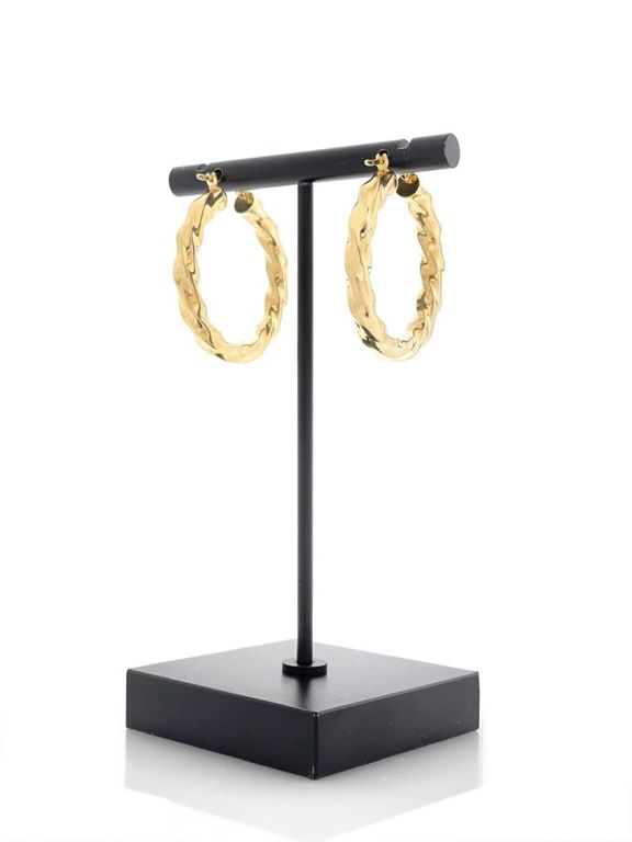 14k yellow gold hoop earrings