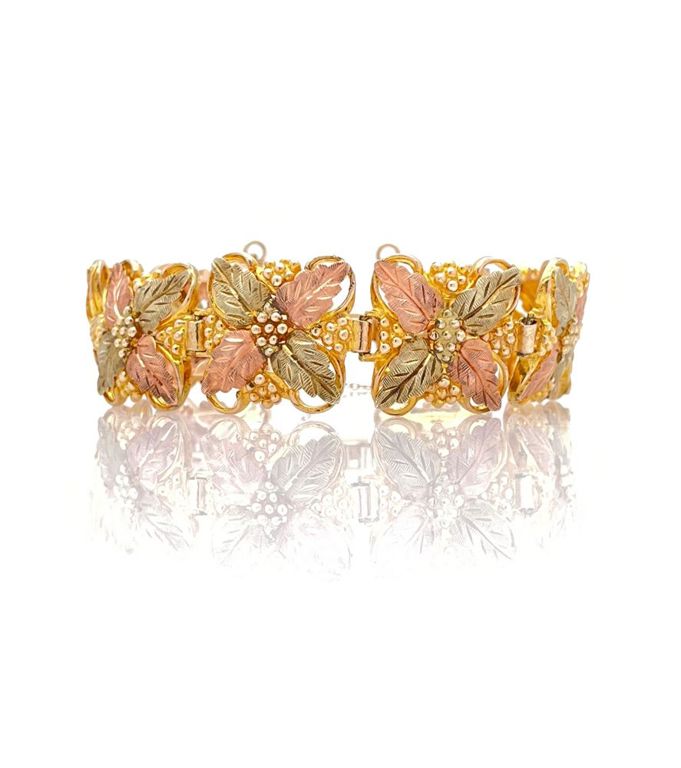 Tri-color gold bracelet