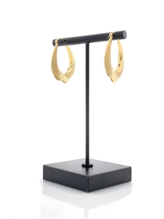 14k yellow gold hoop earrings
