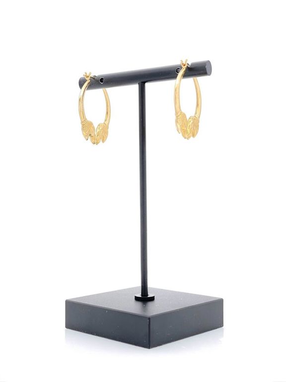 14k yellow gold hoop earrings