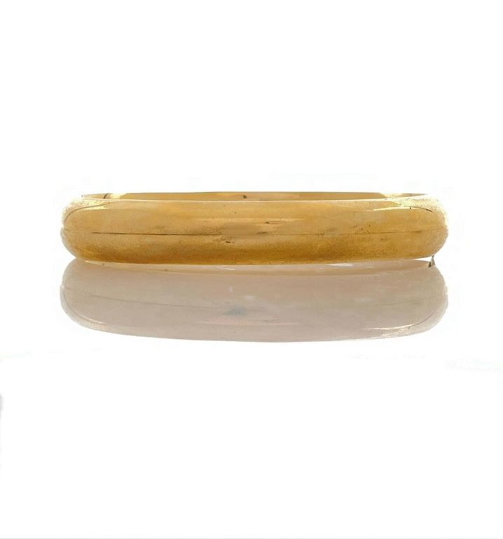 14k yellow gold hinged bracelet