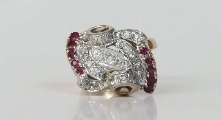 14k gold diamond ring