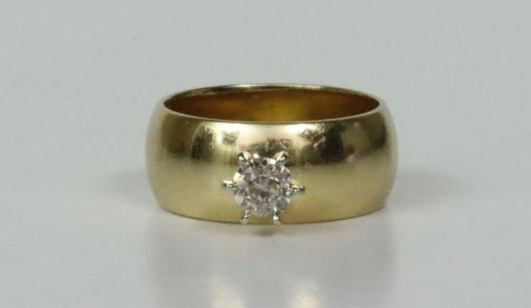 14k gold diamond engagement ring